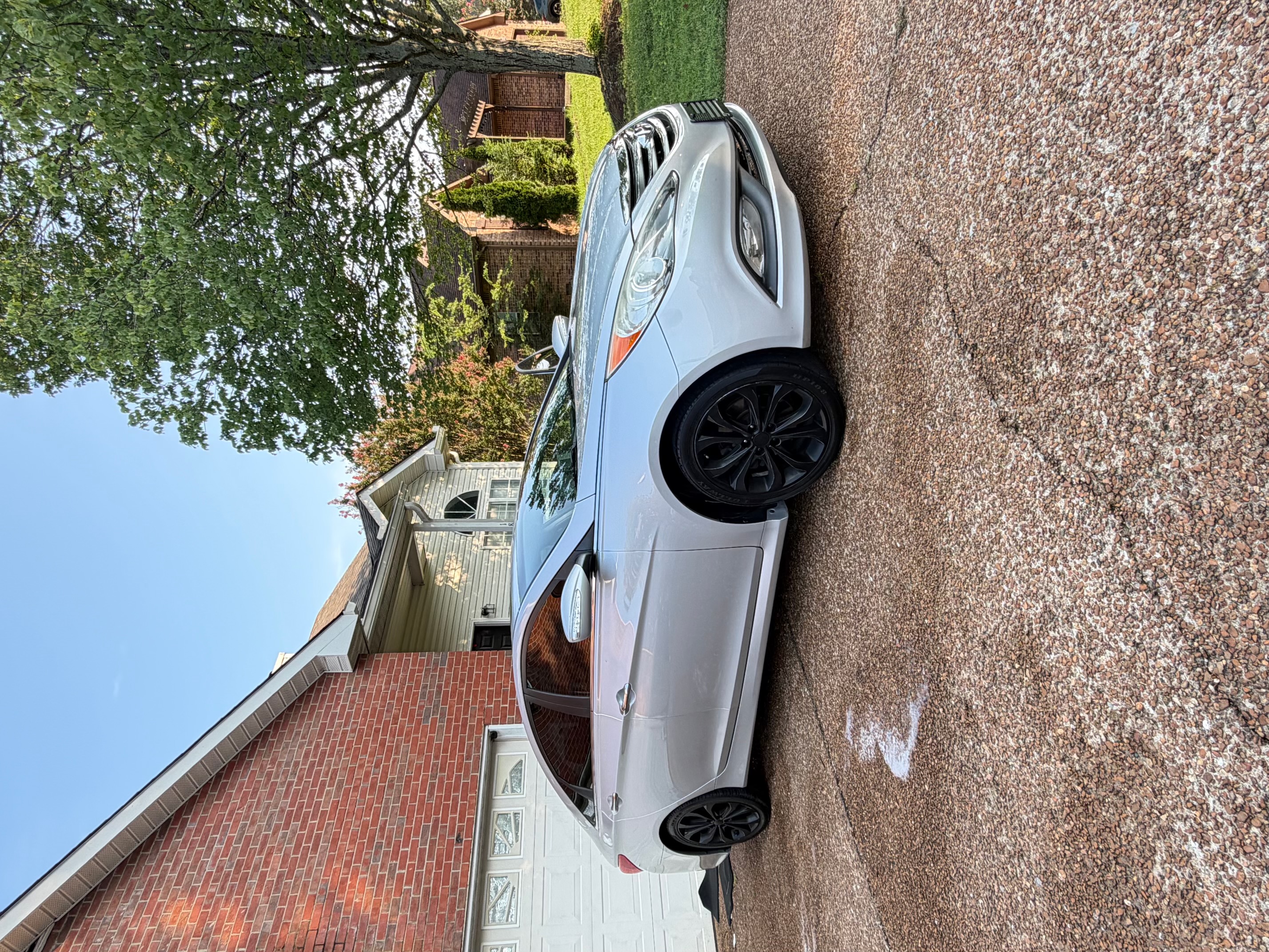 Silver sedan after full exterior wash