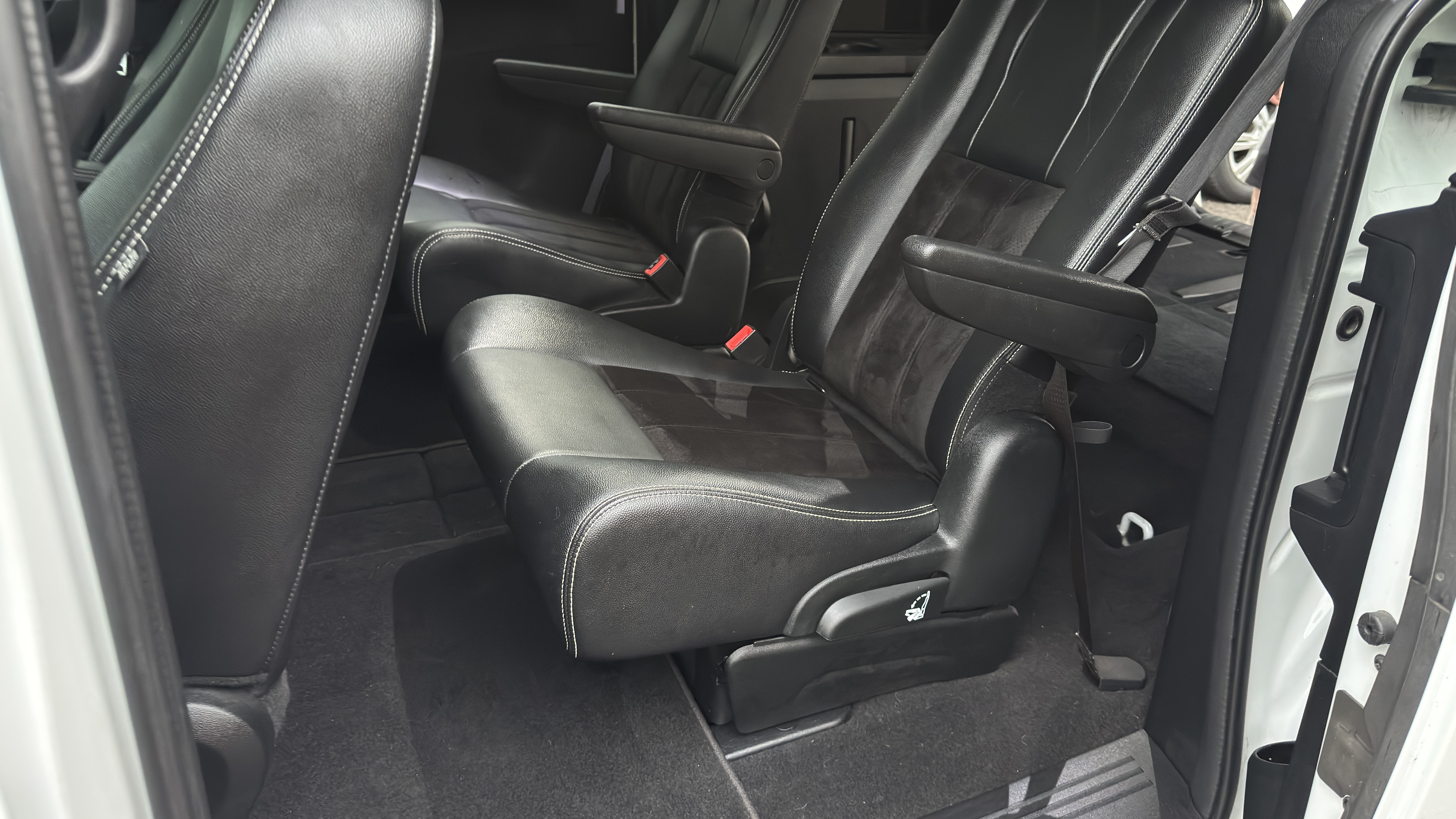After — clean mid-row seat and floor