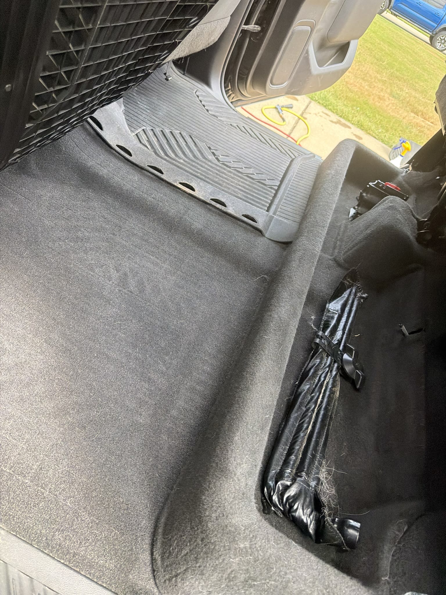 After — Chevy Silverado rear bench after pet hair removal